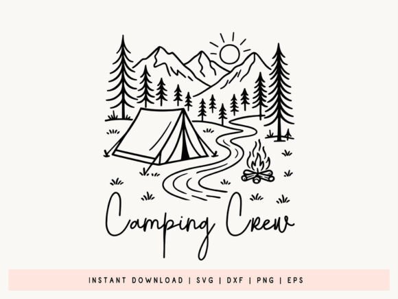 Download Camping Crew SVG, DXF, EPS, PNG Design - Eps Collection