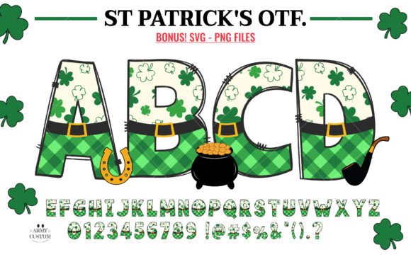 Download St. Patrick's Shamrock Plaid - Premium Resources